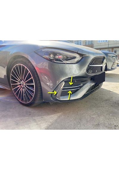 Mercedes W206 C Serisi Krom Sis Farı Çerçevesi Aksesuarı 6 Parça