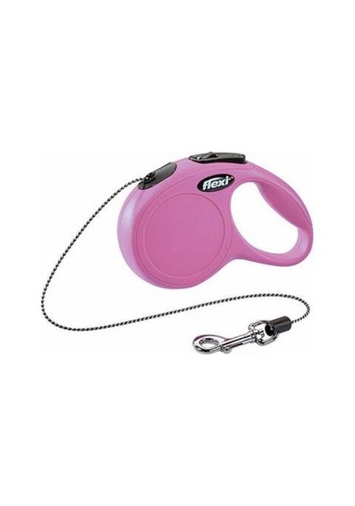 New Classic Otomatik İp Köpek Gezdirme Tasması Xsmall 3 Mt Pembe Diğer