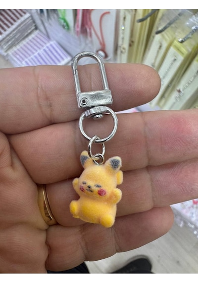 Pikachu Charm Anahtarlık Sevimli Sarı Figürlü Çanta Süsü Hediye Aksesuar
