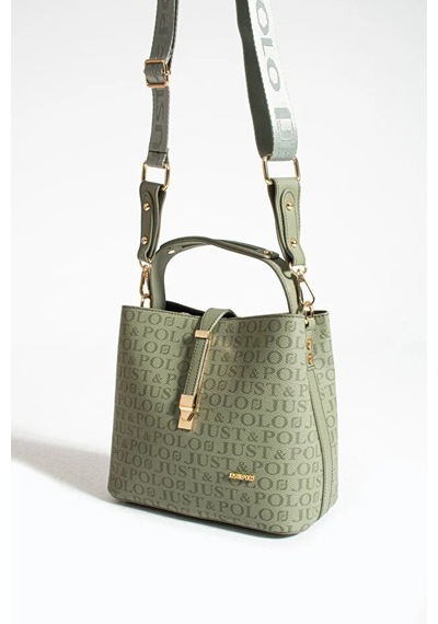 Just Polo Kadın Günlük Kullanıma Uygun Uzun Askılı Şık El & Omuz Çantası Shoulder Bag Yeşil