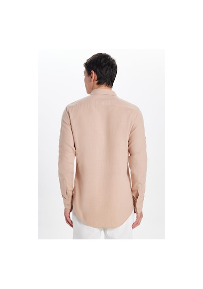 Tudors Erkek Slim Fit Dar Kesim %100 Pamuk Keten Doku Çift Cep Spor Yaka Somon Gömlek-32721 Somon Tudors Erkek Slim Fit Dar Kesim %100 Pamuk Keten Doku Çift Cep Spor Yaka Somon Gömlek-32721 Somon