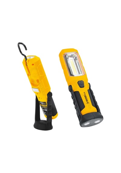 Sgs Usb Şarjlı Mıknatıslı Ayaklı Led Fener 350 Lumen Sarı - Siyah