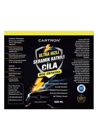 Cartron Ultra Hızlı Cila 500ml
