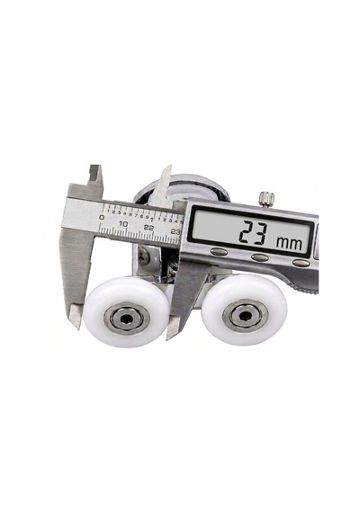 Duşakabin Üst Tekeri Sürgülü Cam Kabin Metal Gövdeli Krom Kaplama Rulmanlı Teker Teker Çapı 23 Mm