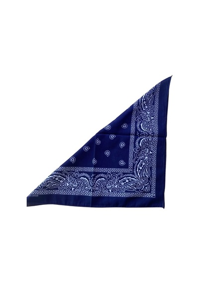 Lacivert Desenli Bandana Lacivert
