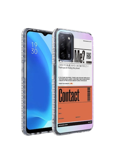 Oppo A54 4G Kilif Airbag Kenarli Renkli Desenli Elegans Kilif 561996996