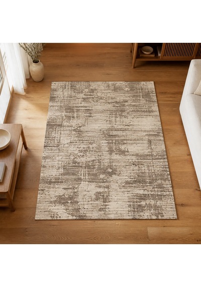 Kartela Halı Riva Halı Kaymaz Taban Makinede Yıkanabilir Halı Bej - 200 X 300 Cm