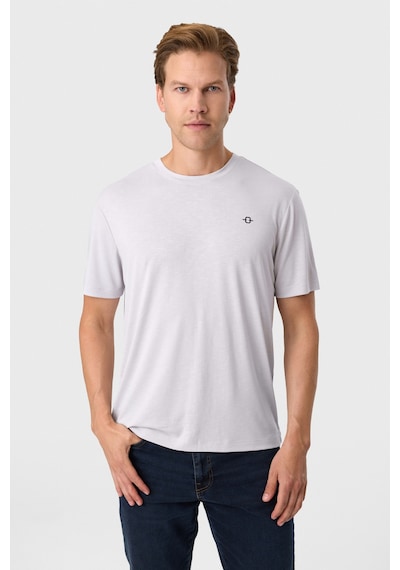 Back And Bond Regular Fit Gri Basic Tişört