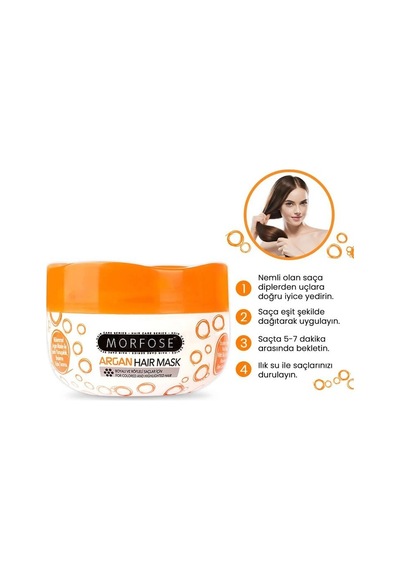 Argan Saç Maskesi 500 Ml - Boyalı Ve Röfleli Saçlar - Mrfs