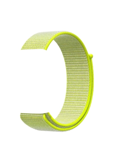 Apple Uyumlu Watch 38-40 Kumaş Kayış - Sarı