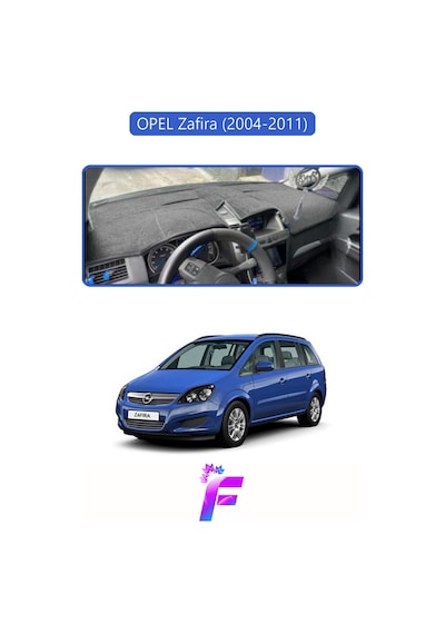 Opel Zafira 2004-2011 Uyumlu Torpido Örtüsü Yansıma Önleyici Tam Koruma Kolay Montaj H83