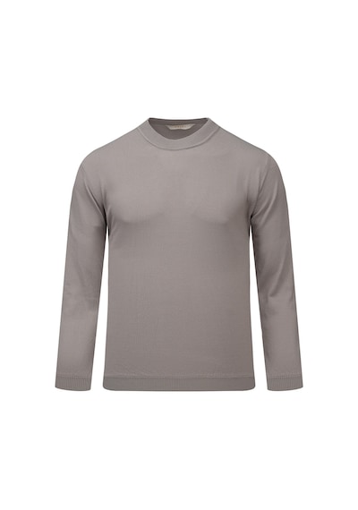 Hatemoğlu Gri Regular Fit Yarım Balıkçı Yaka Rayon Kazak 2977635 Gri