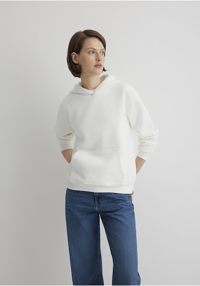 Mavi - Kapüşonlu Beyaz Basic Sweatshirt 167299-70057 Beyaz