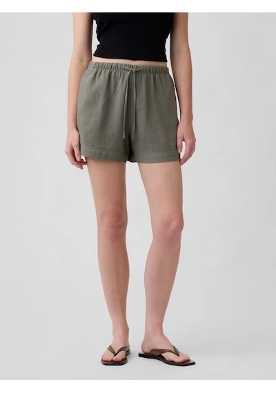 Gap V-lınen 4ın Easy Short Yeşil