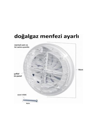 Doğalgaz Menfezi Ayarlı