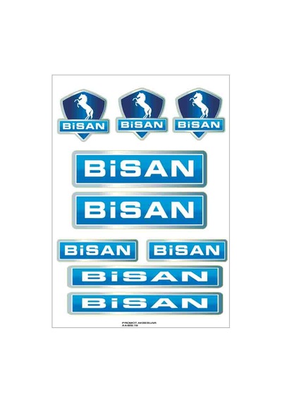 Bisiklet Sticker Seti Bisan 03 Nötr