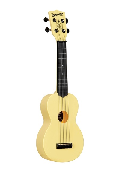 Kala Waterman Recycled Soprano Ukulele Starlight Yellow - Glow In The Dark