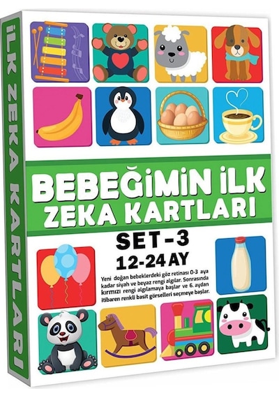 2212 Eğitici Kartlar 12-24 Ay Zeka Kartları -dıytoys