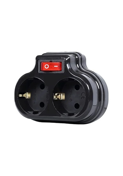 Anahtarlı Golyat Priz, 2'li Topraklı Çoklayıcı Fiş, 16a 250 Volt Ve 3600 Watt Kapasite 0