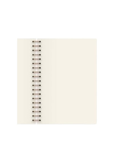 Spiralli Defter - Düz Fil Tasarımlı 17x24 Cm Açık Gri