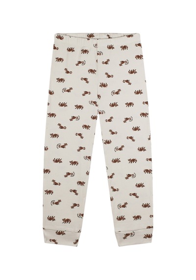 Antebies Organik Bej Erkek Çocuk Pijama Takımı Renkli