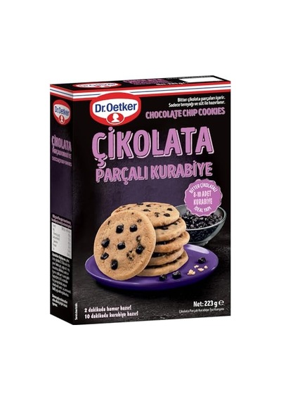 Dr. Oetker Çikolata Parçalı Kurabiye Çok Renkli