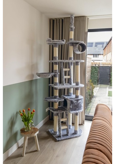 Kedi Büyük Tırmalama Ve Oyun Evi, 70x50x220-260cm