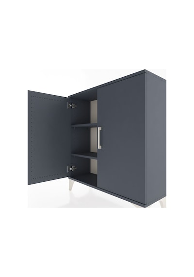 Arges Şifonyer 2 Raflı 2 Kapaklı 88x30x96 Antrasit-antrasit Antrasit