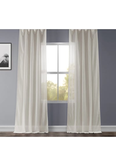 Evdepo Home Kullanıma Hazır Keten Tül Perde (541071453)