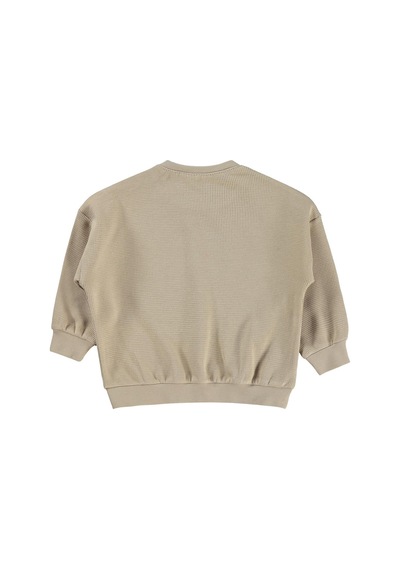 Civil Baby Gökkuşağı Baskılı 3-18 Ay Sweatshirt - Bej Vizon Melanj