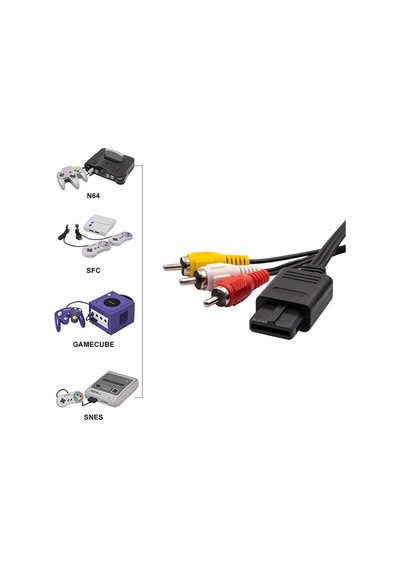 Nintendo Snes Gamecube N64 Oyun Konsolu Av Tv Rca Kablosu Rgb Kablo 1.8m
