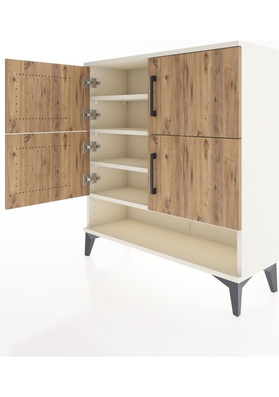 Arges Şifonyer 4 Raflı 4 Kapaklı 88x30x96 Aytaşı-çam Aytaşı