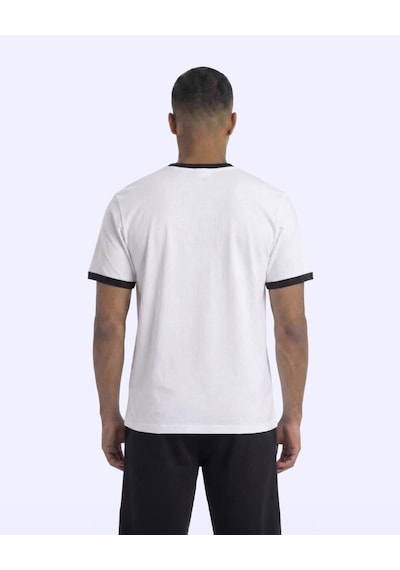 Kappa Logo Pawel Erkek Beyaz-siyah Regular Tişört