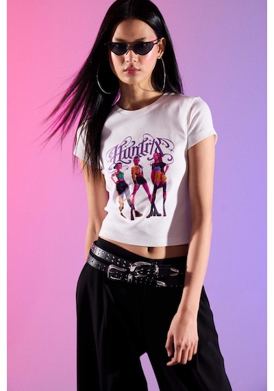 Defacto Kpop - Demon Hunters Fıtted Ribana Tişört H0766AX26SM