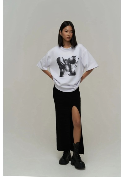 Corset Beyaz Oversize Beyaz