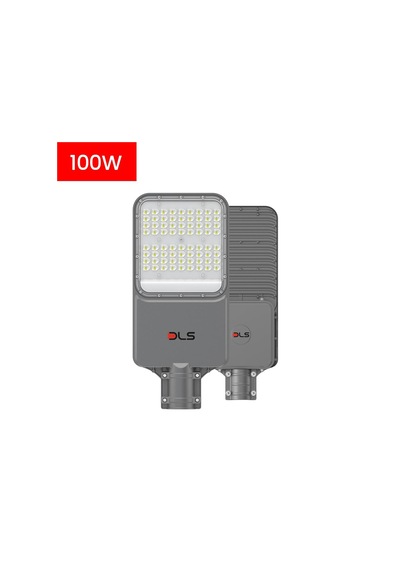 St-209-100 100w Led Yol Sokak Armatür Dls Park Bahçe Çevre Site Bina Dış Mekan Lamba Aydınlatma Ledli Sokak Armatürü Gri