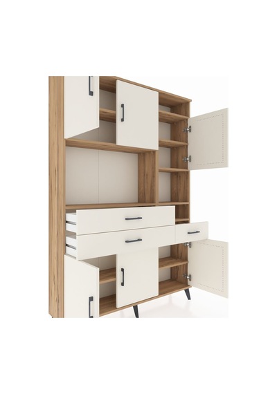 Arges Dolap 10 Raflı 3 Çekmeceli 6 Kapaklı 132x30x195 Çam-ayt... Çam Arges Dolap 10 Raflı 3 Çekmeceli 6 Kapaklı 132x30x195 Çam-ayt... Çam