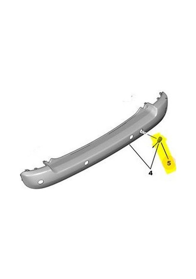 Peugeot 207 Arka Tampon Çeki Kapak 2006-2013 7414tq 1.6, 1.4, 1.6 Hdı