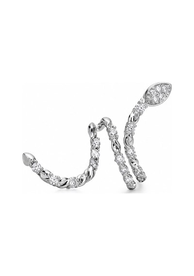 Serpenta Gümüş Aura Koleksiyonu 14 Ayar Altın Kaplama Yılan Figürlü Deliksiz Kıkırdak Küpe Earcuff