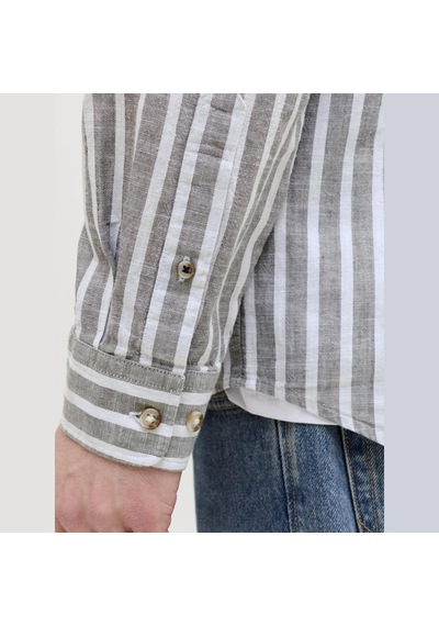 Jack & Jones Erkek Uzun Kollu Gömlek - Summer - 12289174 Vetiver