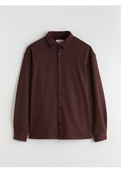 Lcw Vision Bordo Regular Fit Uzun Kollu Erkek Gömlek