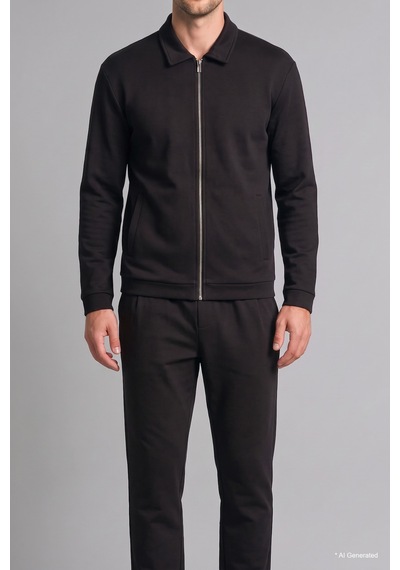 Defacto Relaxed Fit Cepli Düz Paça Uzun Boy Eşofman Altı H9524ax26wnbk81 Siyah-bk81