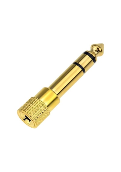 Ayrex Amfi Giriş Çevirici Stereo Amfi Giriş Çevirici 3.5 Mm Dişi 6.35 Mm Erkek Çevirici Kulaklık Jack Piyano Çev Genel