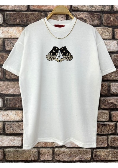 Altamira Erkek El Detay Baskılı Oversize Tshirt 001