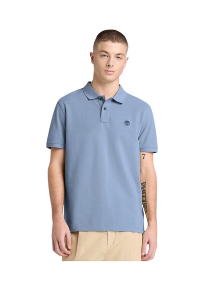 B0a6vdpb881-r Timberland Mıllers Rıver Pique Short Sleeve Polo Erkek T-shirt Mavi B0a6vdpb881-r Mavi