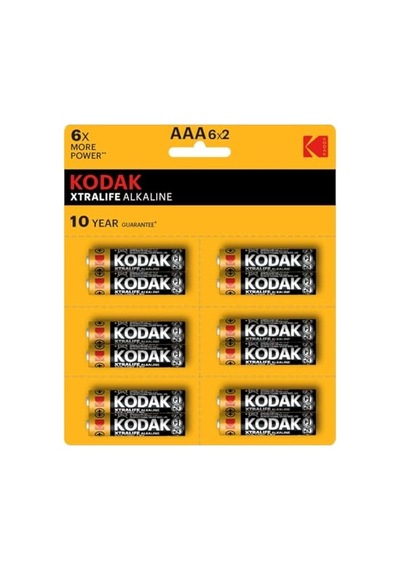 Kkonsantrasyon Xtralıfe 12 Adet Alkalin İnce Pil - 6x2-aaa