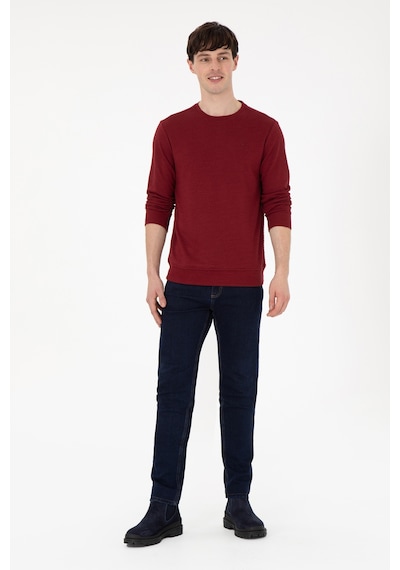 U.S. Polo Assn. Erkek Regular Fit Bisiklet Yaka Bordo Sweatshirt 50290063-VR014 U.S. Polo Assn. Erkek Regular Fit Bisiklet Yaka Bordo Sweatshirt 50290063-VR014