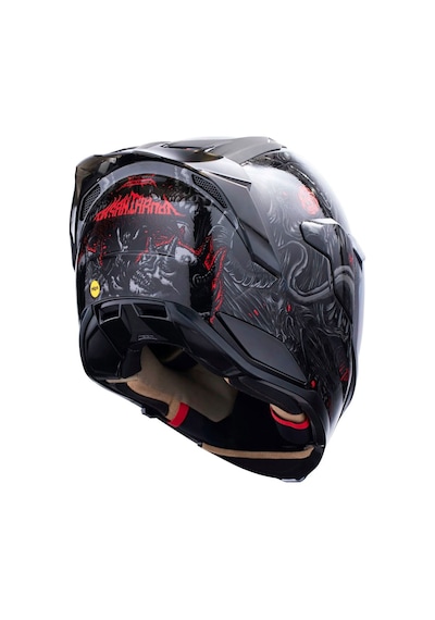 Icon Ultraflite Misanthrope Mıps Kapalı Kask Siyah Kırmızı