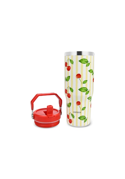 Karaca Strio Çelik Sızdırmaz Termos 900 Ml Kırmızı