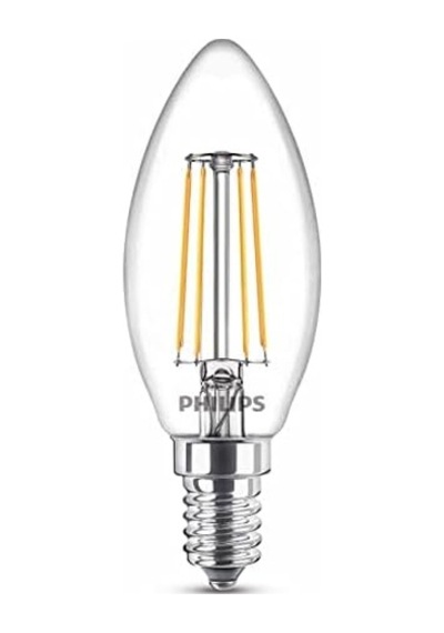 Led Classic 40w B35 Led Mum Filament Ampul, 2700k Sarı Işık, E14 İnce Duy, Dim Edilmez